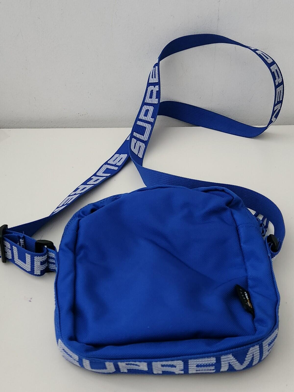 SS18 Supreme shoulder bag royal Cordura Fabric blue