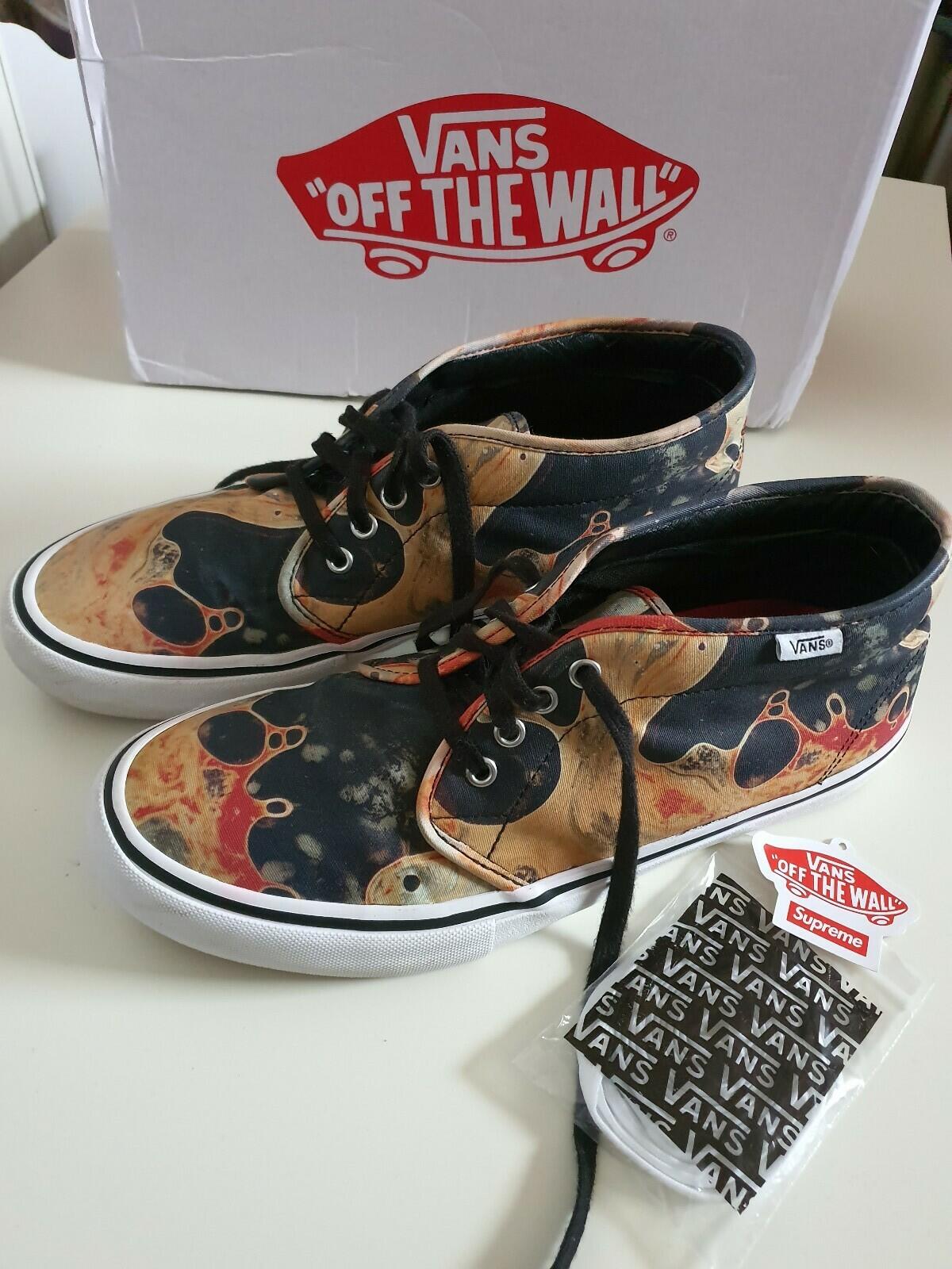 FW17 Supreme Vans Andres Serrano Blood and Semen Chukka UK 10 US 11 EUR 44.5