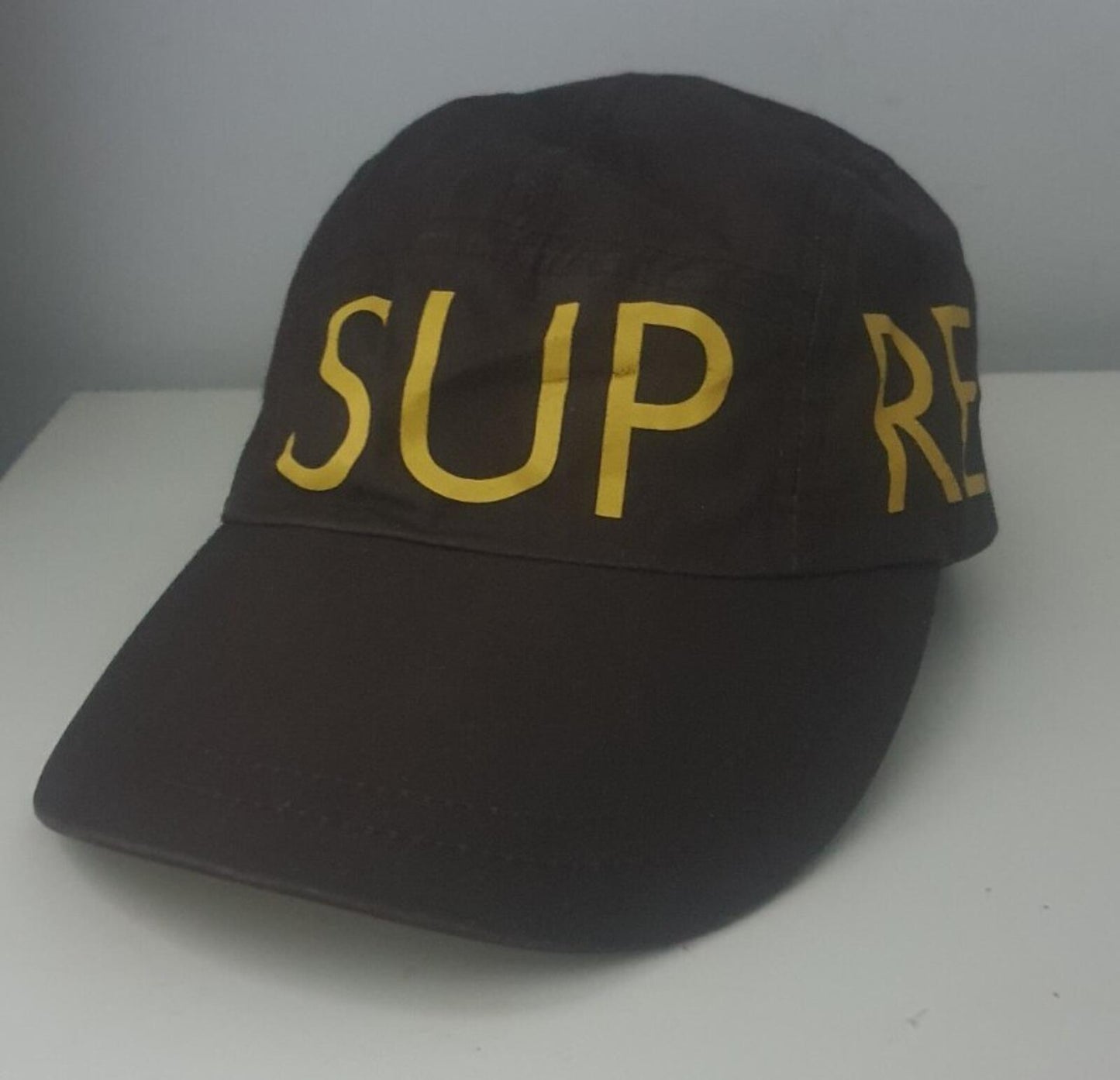 2005 Supreme Sport Cap Waterproof Brown hat vintage Very Rare Waterproof Cotton