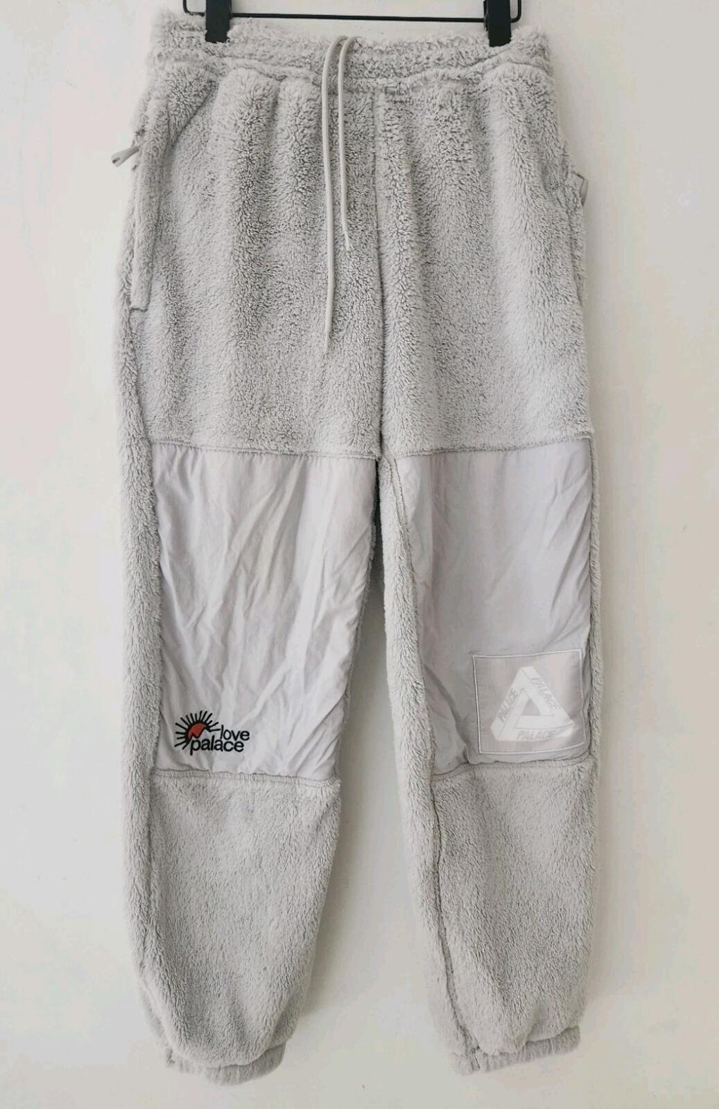 AW20 Palace Skateboards Polartec High-Loft Teddy Fleece Joggers Pants Trousers