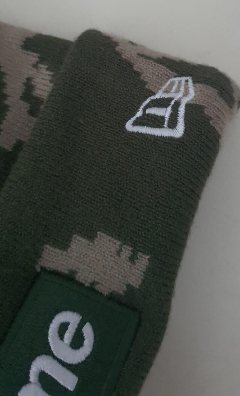 FW21 Supreme New Era box logo beanie olive Russian camo Hat