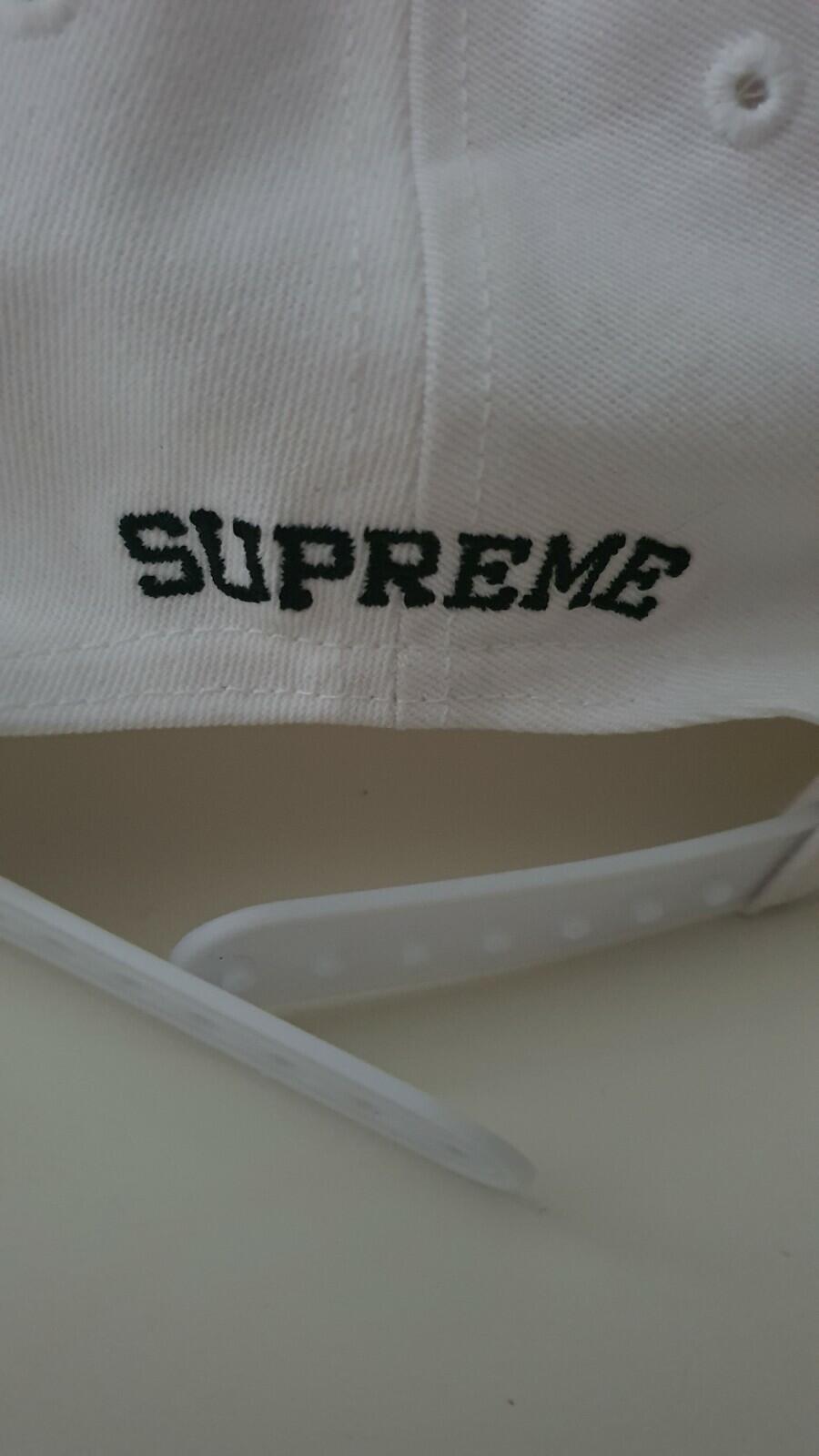 FW18 Supreme Horizon 5-panel hat white cap Farmland logo A CEASE AND DESIST