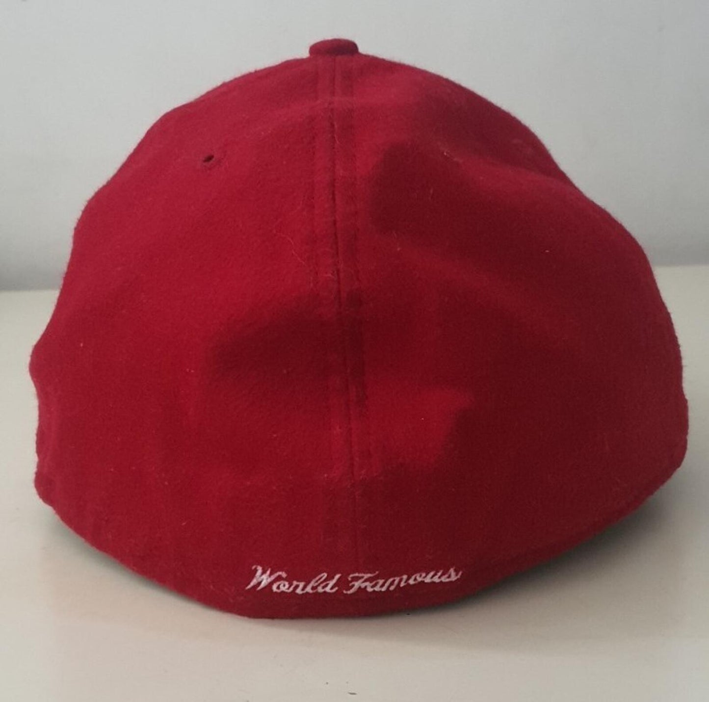 FW11 Supreme Loro Piana Box Logo New Era Red Wool size 7 5/8