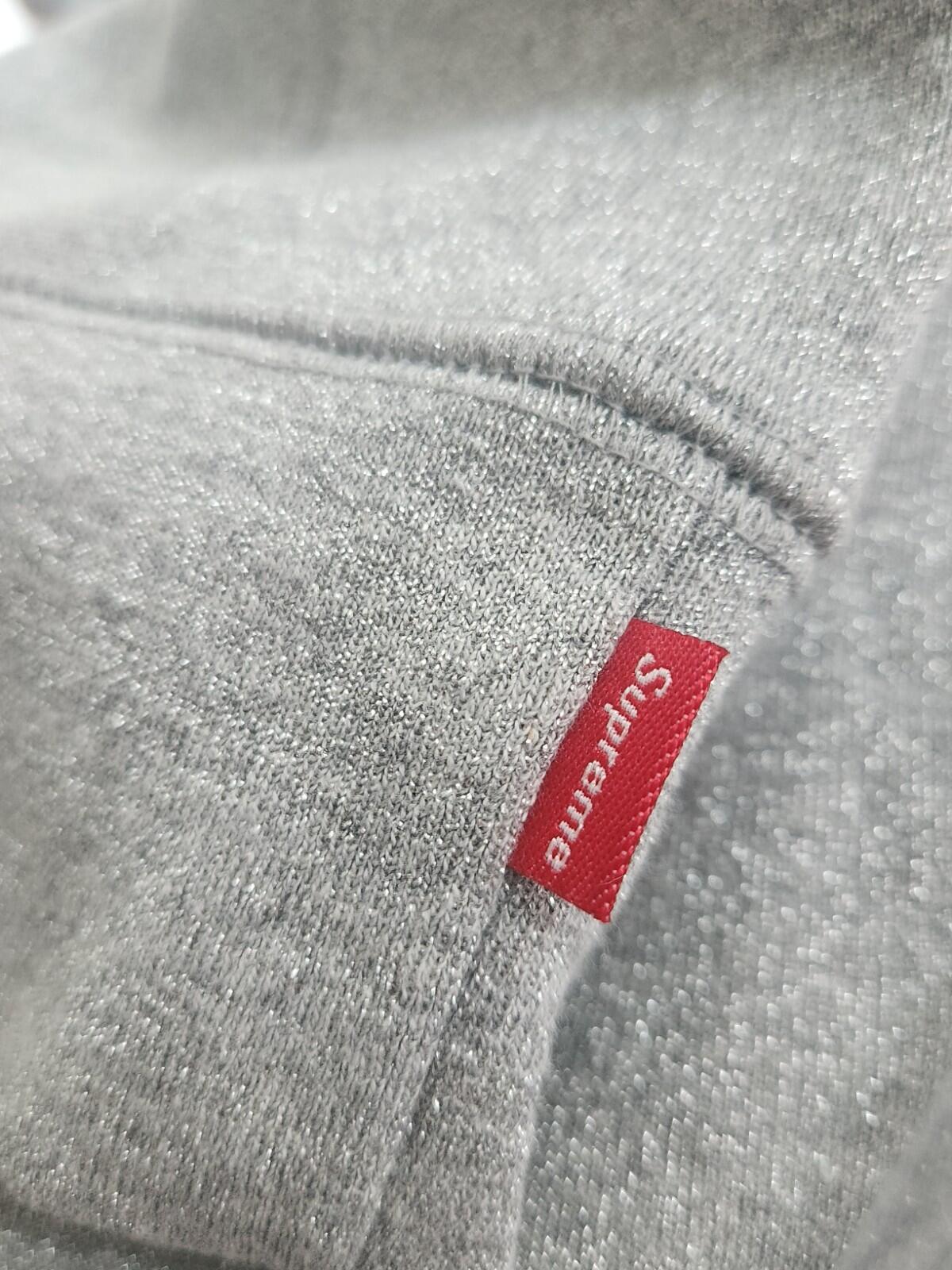 SS23 Supreme Glitter Arc Hooded Sweatshirt Heather Grey Size XL