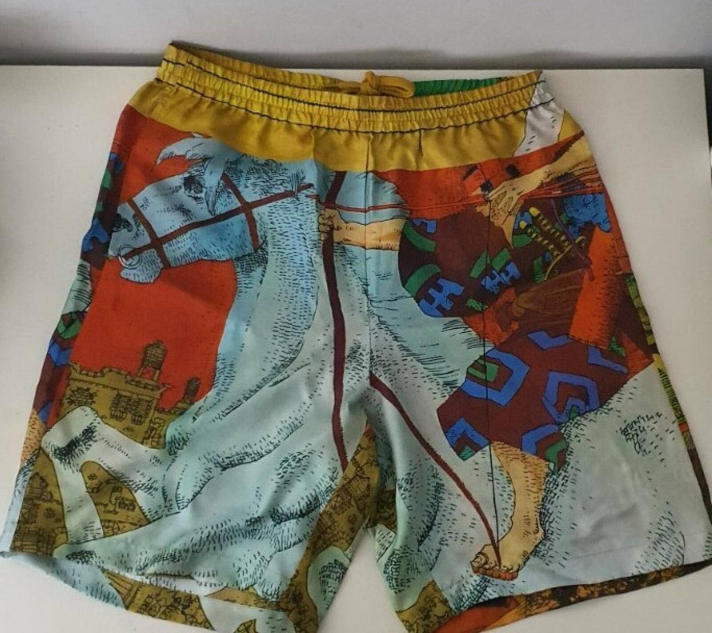 SS23 Supreme Ronin Silk Short Gold Size S
