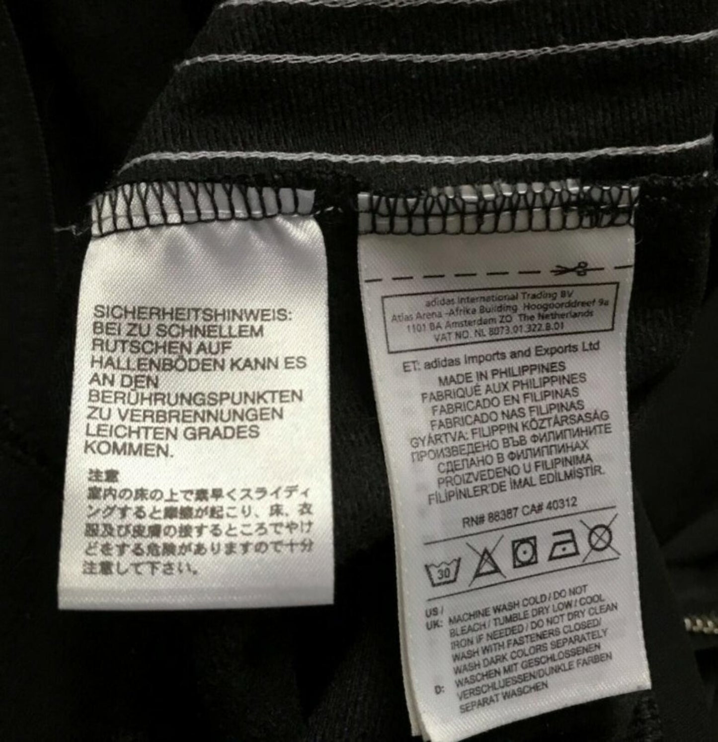 Palace x Adidas Fire Bird Triferg 3 stripes Zip Crewneck Black Size M
