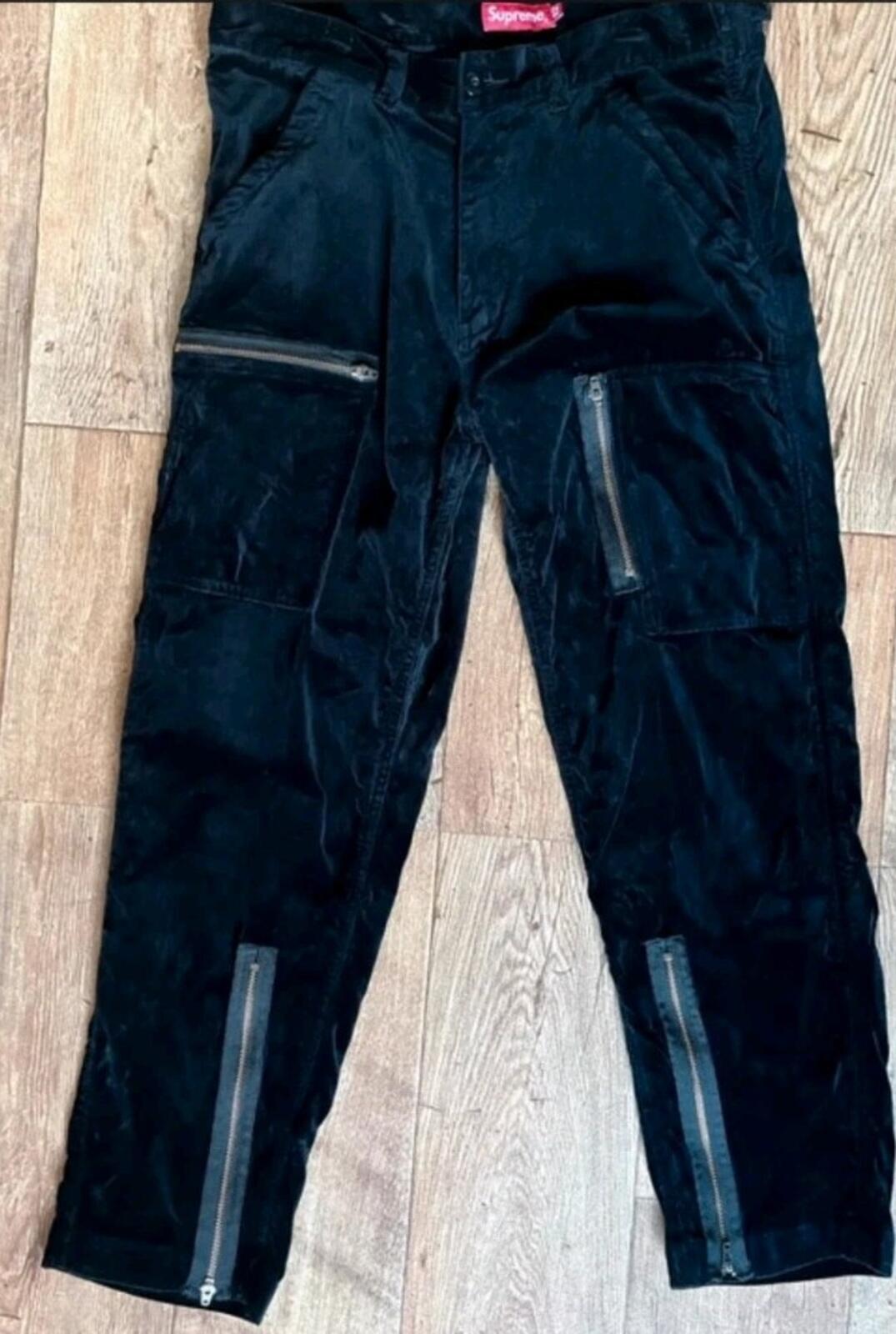 SS19 Supreme Velvet Flight Pant Black Größe 32