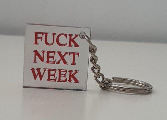 SS15 Supreme Mirror keychain F UCK NEXT WEEK keyring box logo
