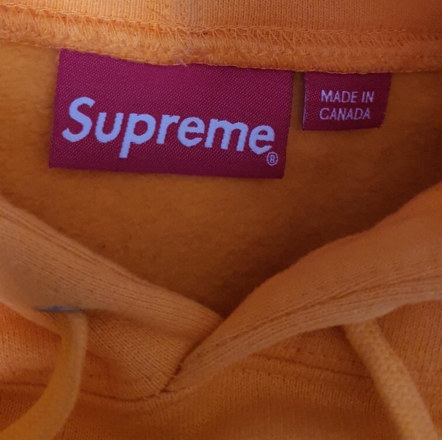 Sudadera con capucha Supreme x Spitfire SS18 Talla L, naranja