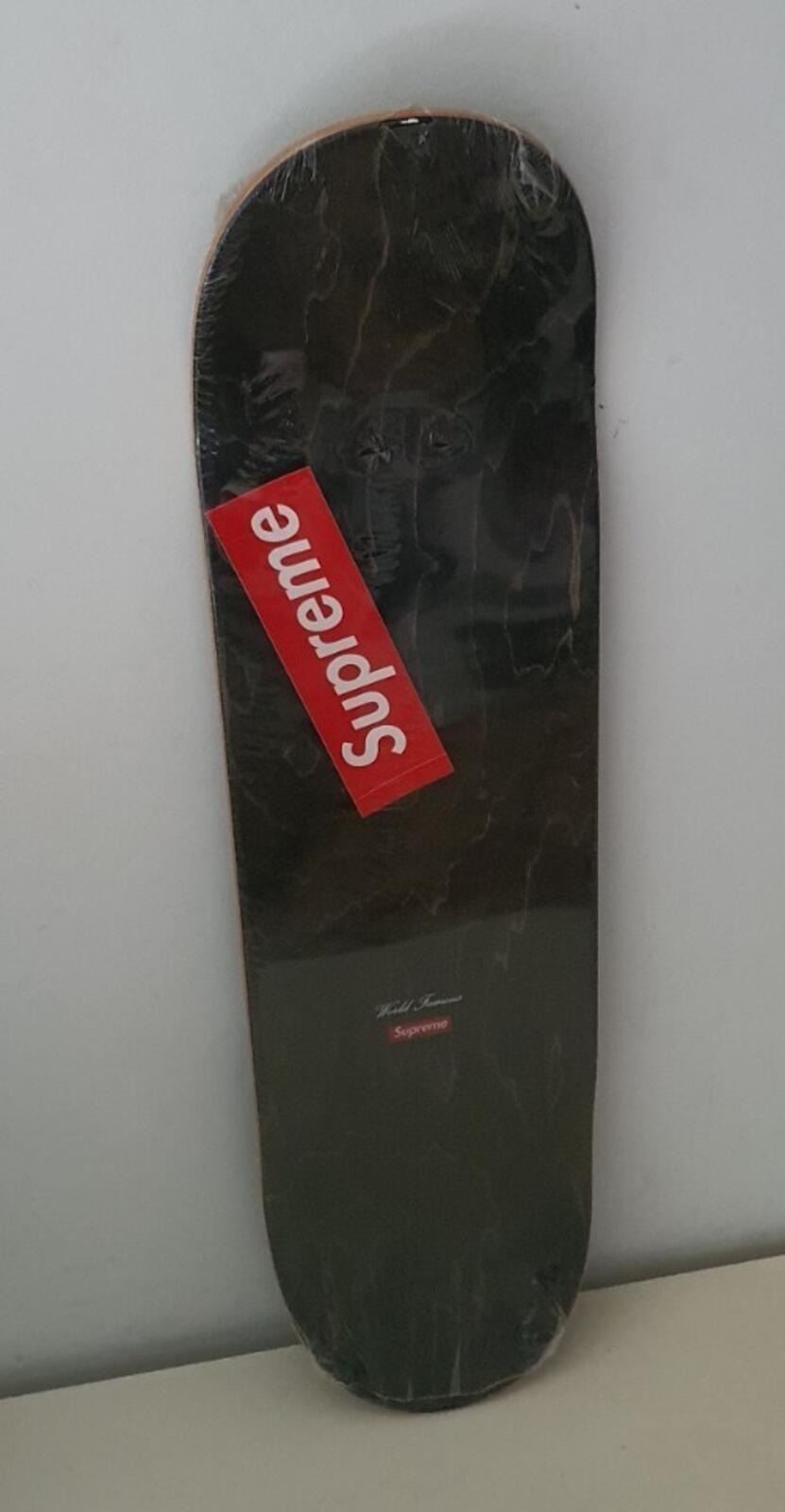 SS17 Supreme Flowers Skateboard Skate Deck Black Accessory