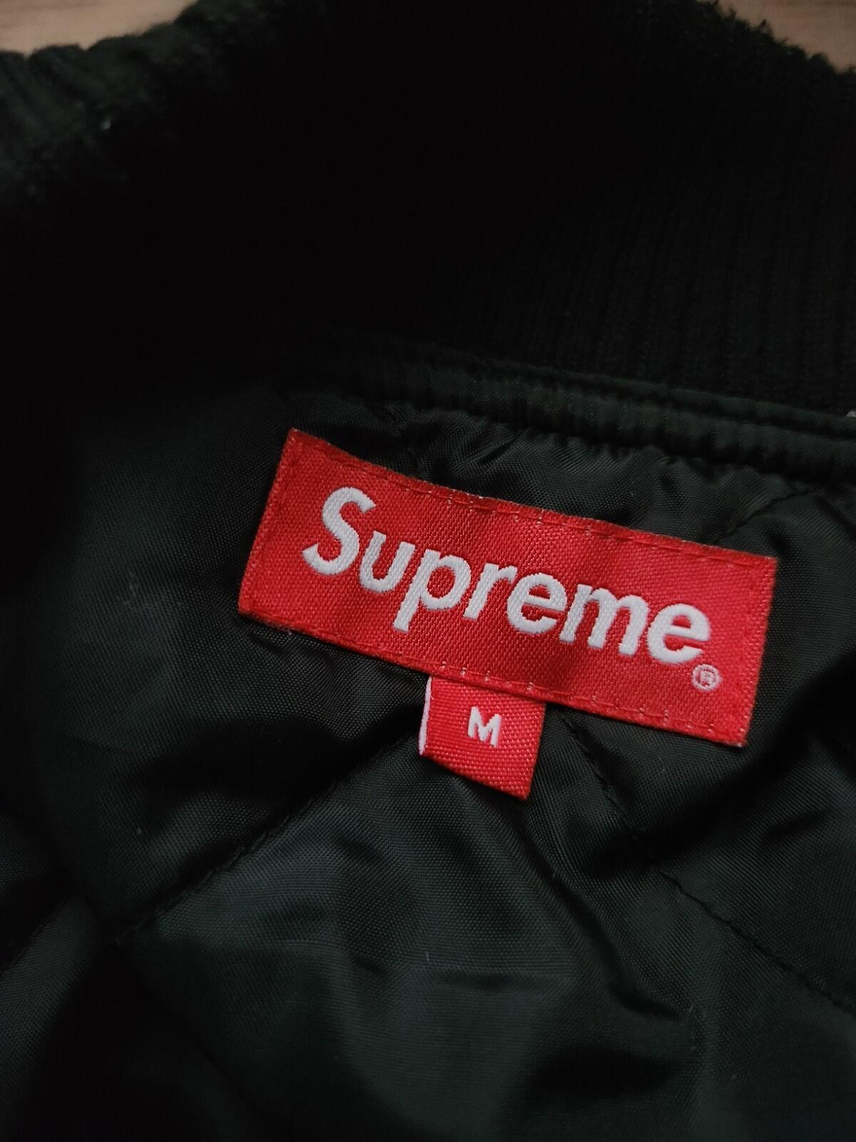 SS19 Supreme Zip Car Wool Jacket Red Size M