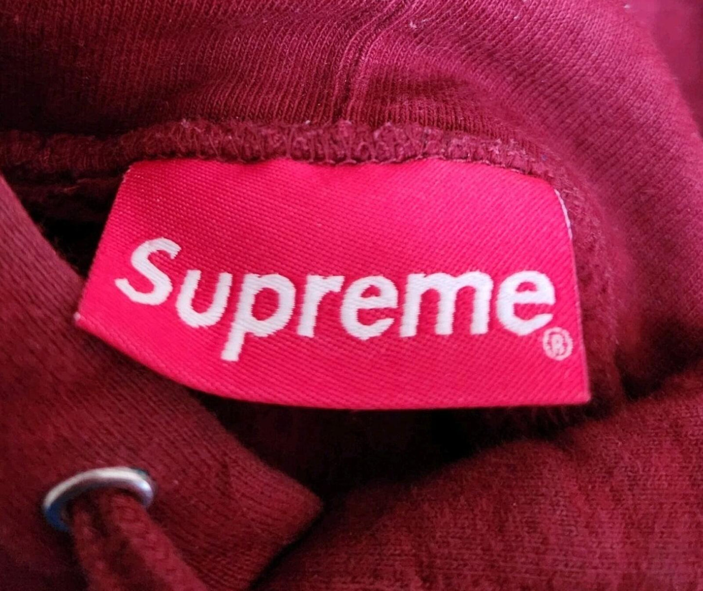 FW19 Supreme Rhinestone Script hooded sweatshirt size M medium hoodie cardinal