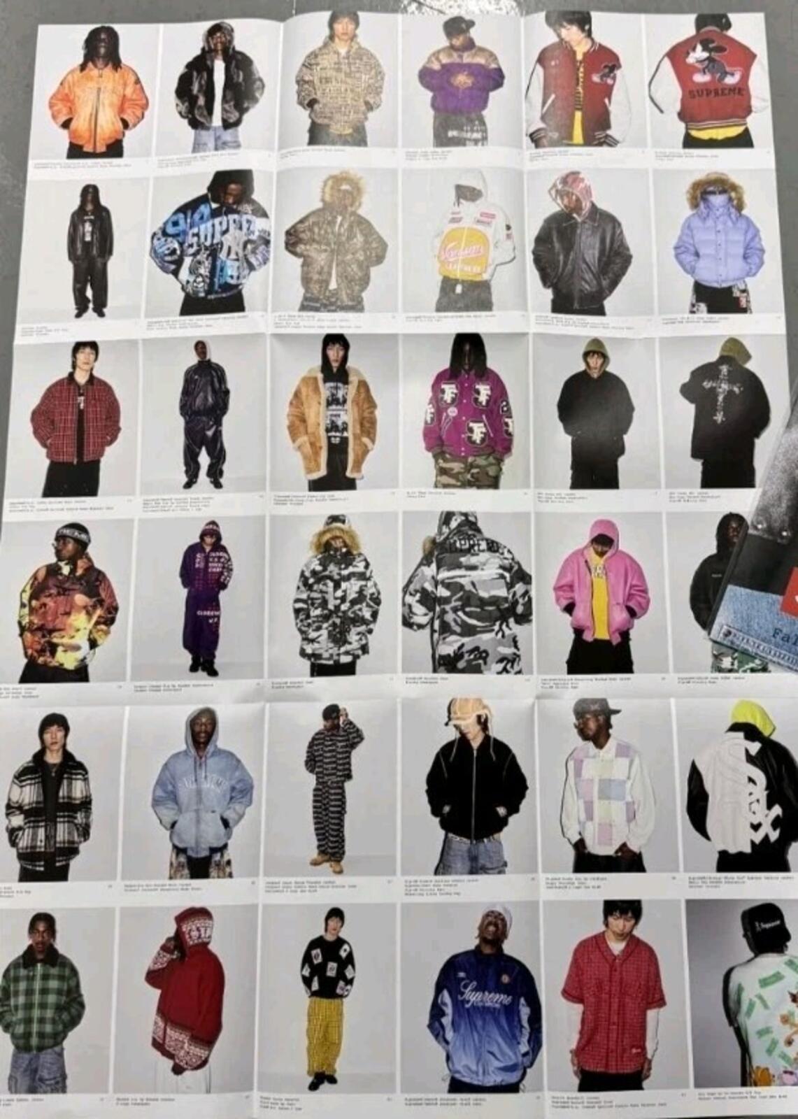 FW25 Supreme Lookbook Poster New Red Box Logo