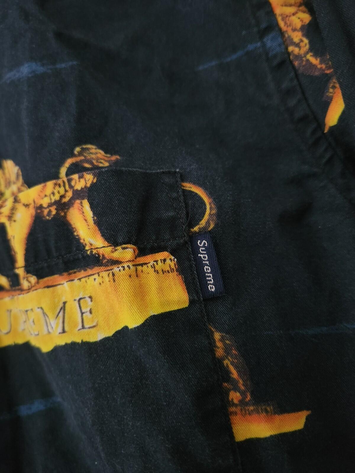 FW13 Supreme Lions Shirt Navy Size S
