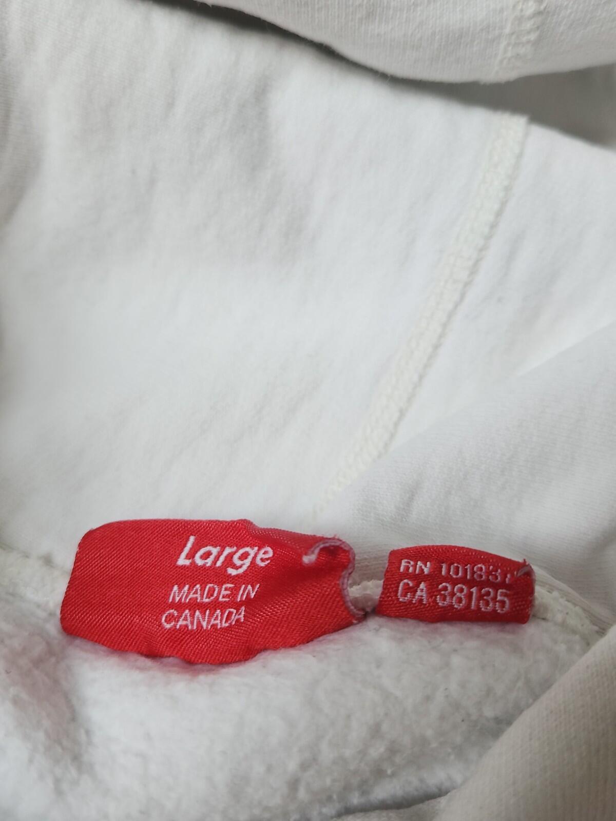FW17 Supreme x Scarface Friend Kapuzenpullover Weiß Größe L