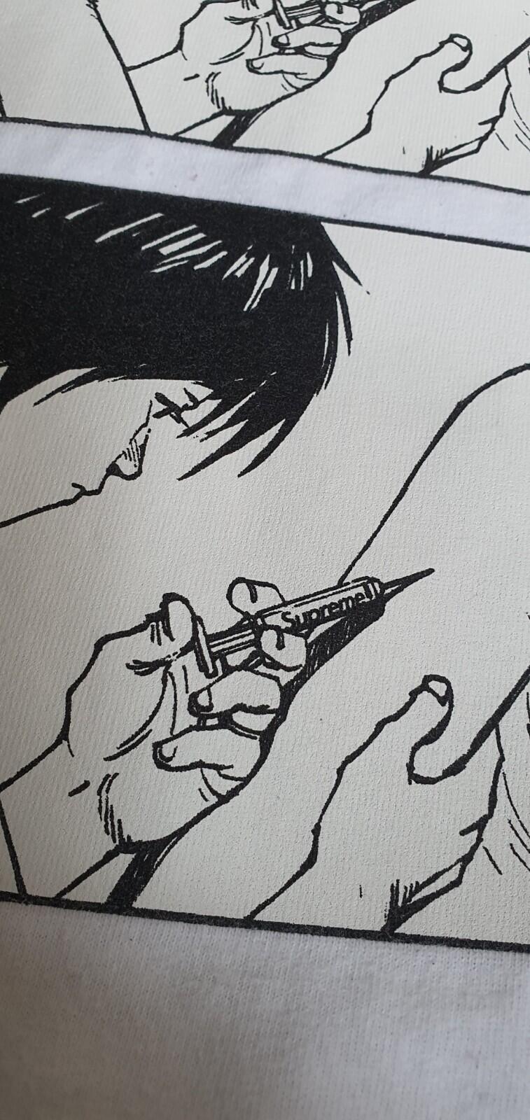 FW17 Supreme x Akira Syringe white tee size M medium T-shirt Anime