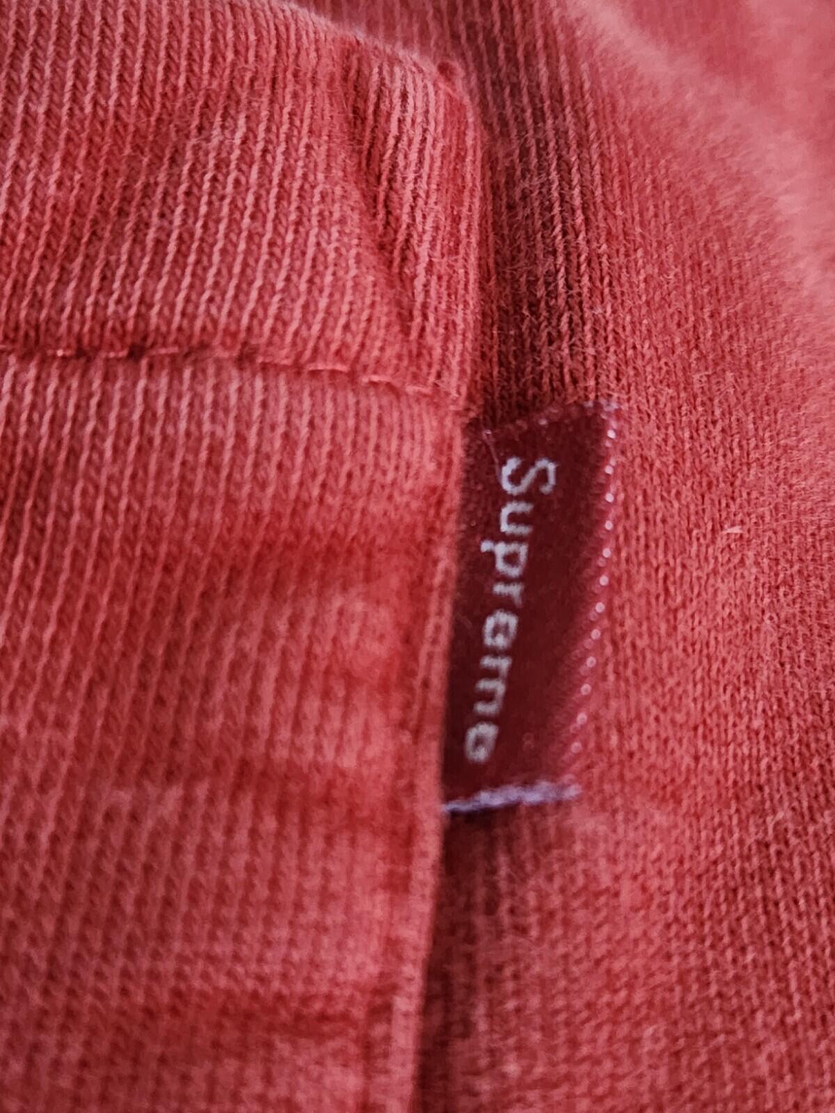 FW18 Supreme Striped Rim Sweatpant Rust pants size S Small Trousers Red