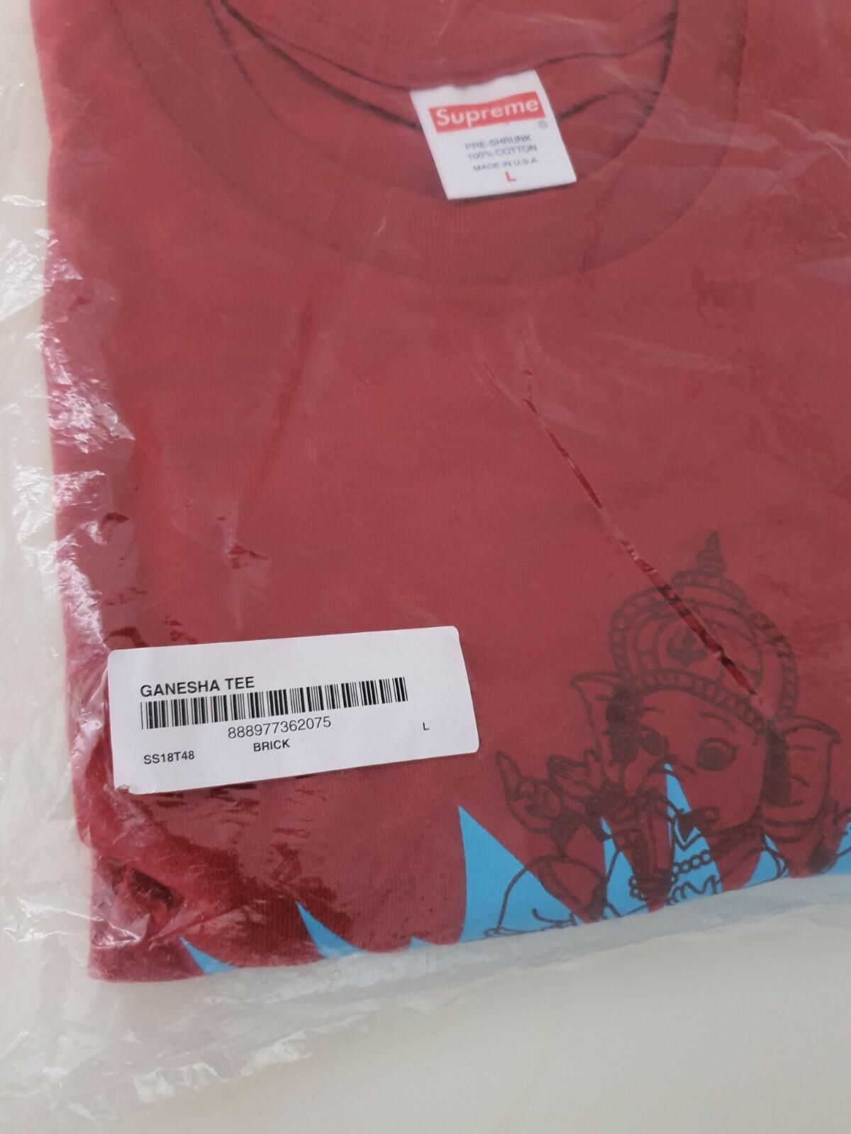 SS18 Supreme Ganesha Tee Brick Size L