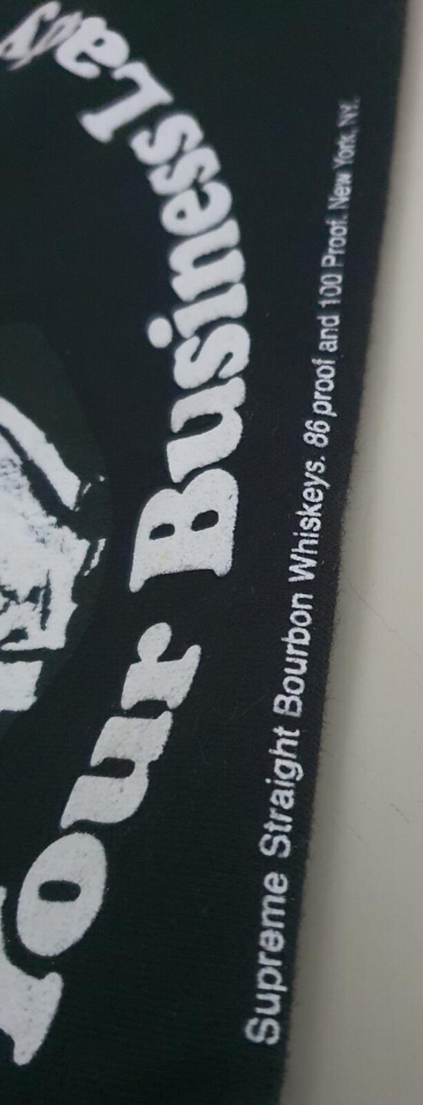 SS11 Supreme Mind Your Business Camiseta Negra Talla M