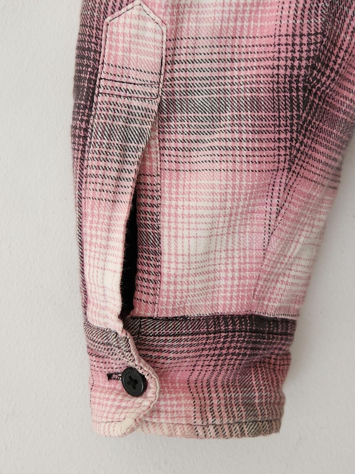 FW16 Supreme Quilted Flannel Shirt Size S Small Plaid White