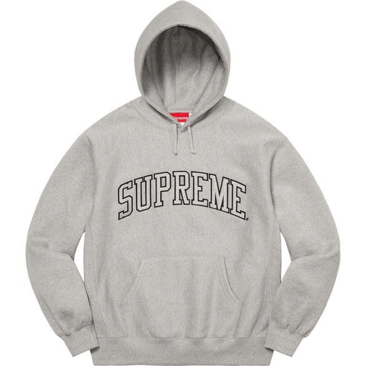 SS23 Supreme Glitter Arc Hooded Sweatshirt Heather Grey Size XL