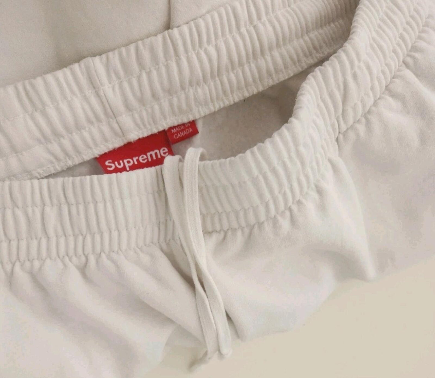 SS23 Supreme Small Box Baggy Cargo Shorts talla XL pantalón corto de chándal blanco