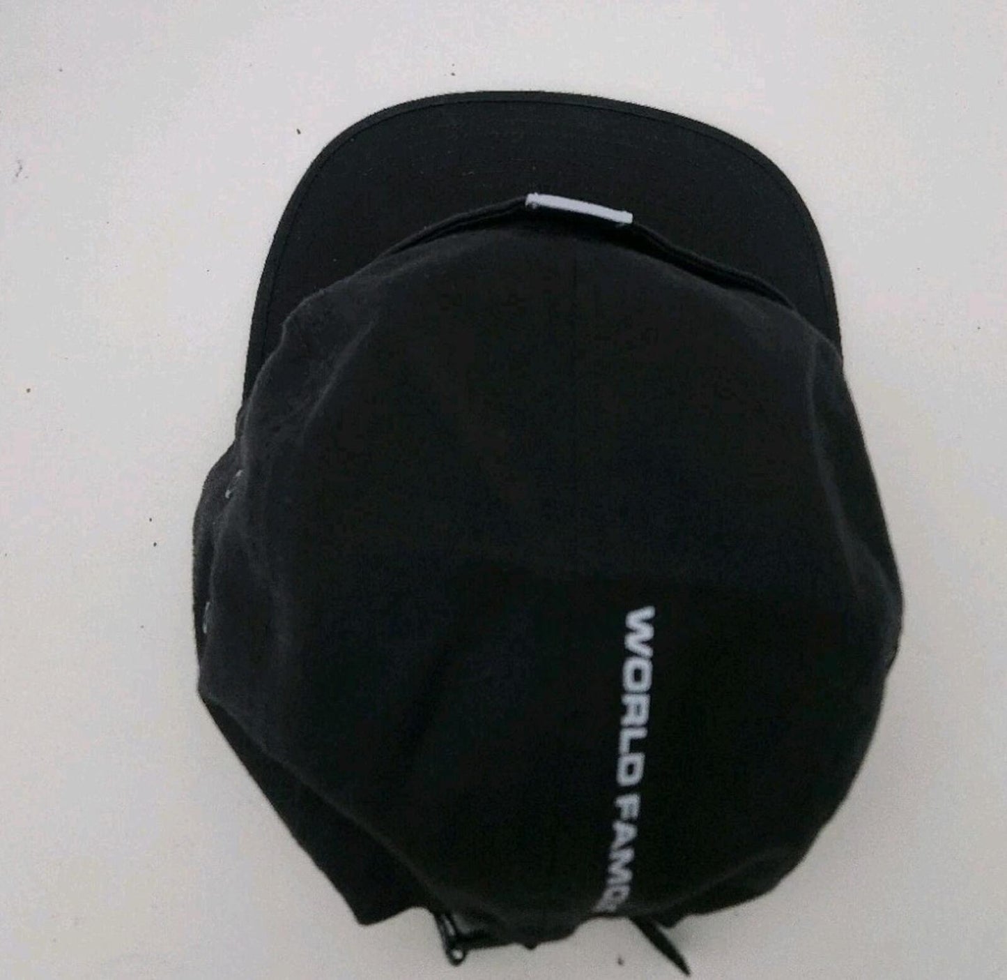 SS18 Supreme reflective tab pocket camp cap black cotton hat made in USA