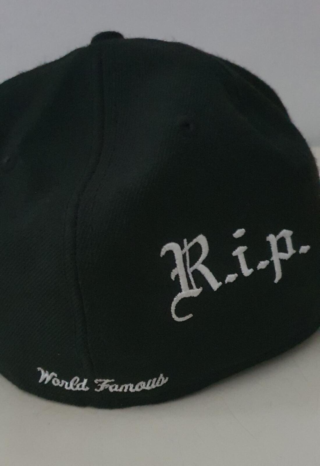 FW16 Supreme RIP New Era 59Fifty Box Logo black hat size 7 1/8