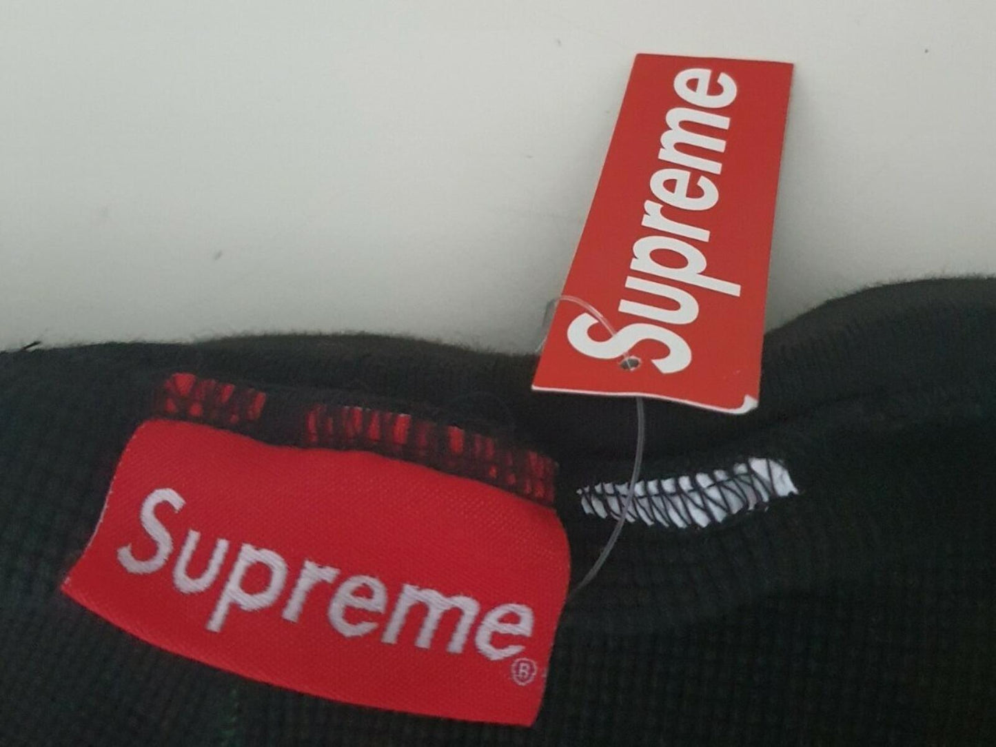 FW18 Supreme NY Waffle Thermal black pant size XL pants trousers New with tag