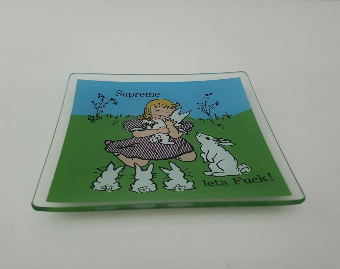 FW16 Supreme Let's F uck ashtray glass tray Accessory
