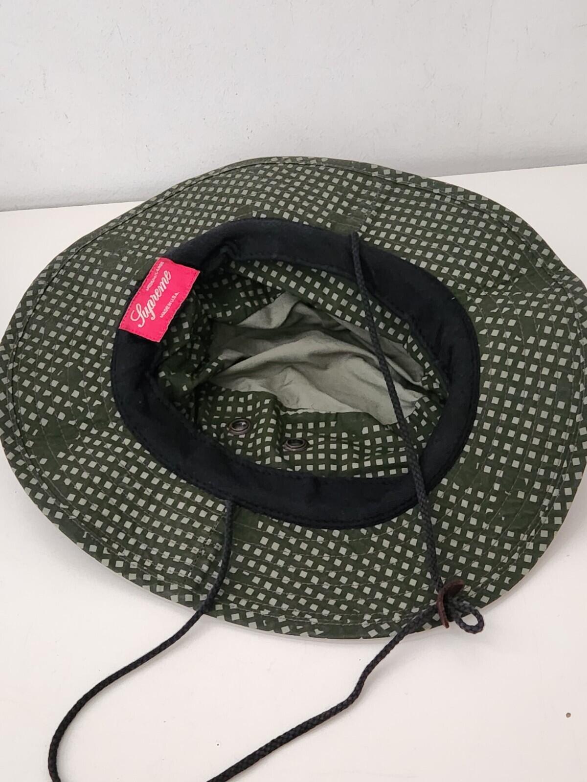 SS14 Supreme Grid Camo Boonie Bucket hat M/L Crusher Green Medium / Large Olive