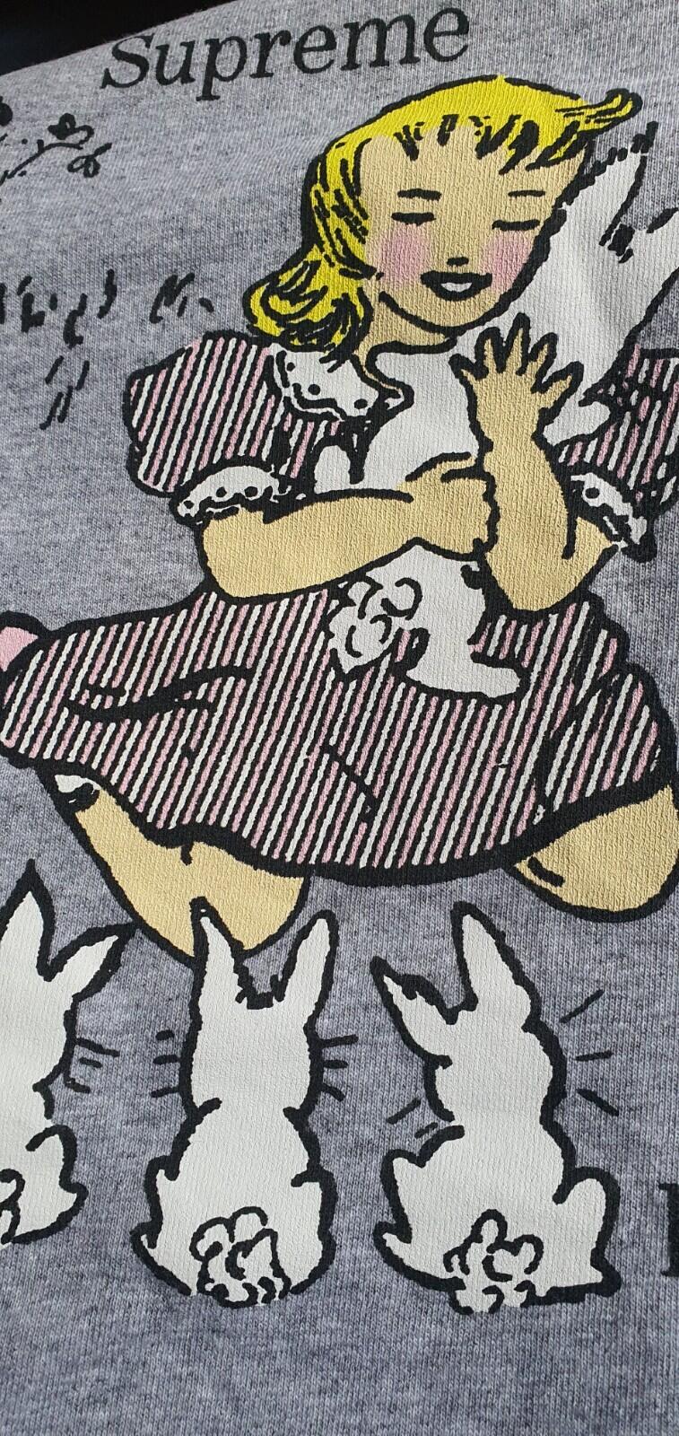 SS16 Supreme LET'S FUC K grey tee size XL T-shirt rabbits Worn 1x