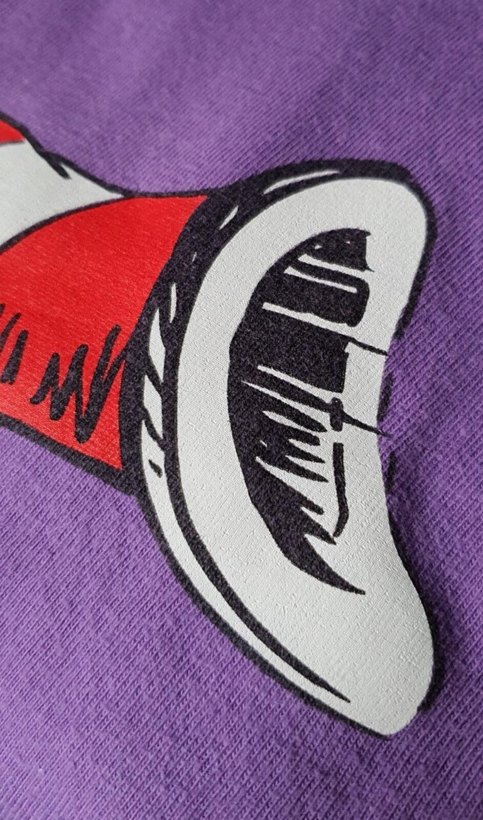 FW18 Supreme Cat in the Hat Tee Purple Size M