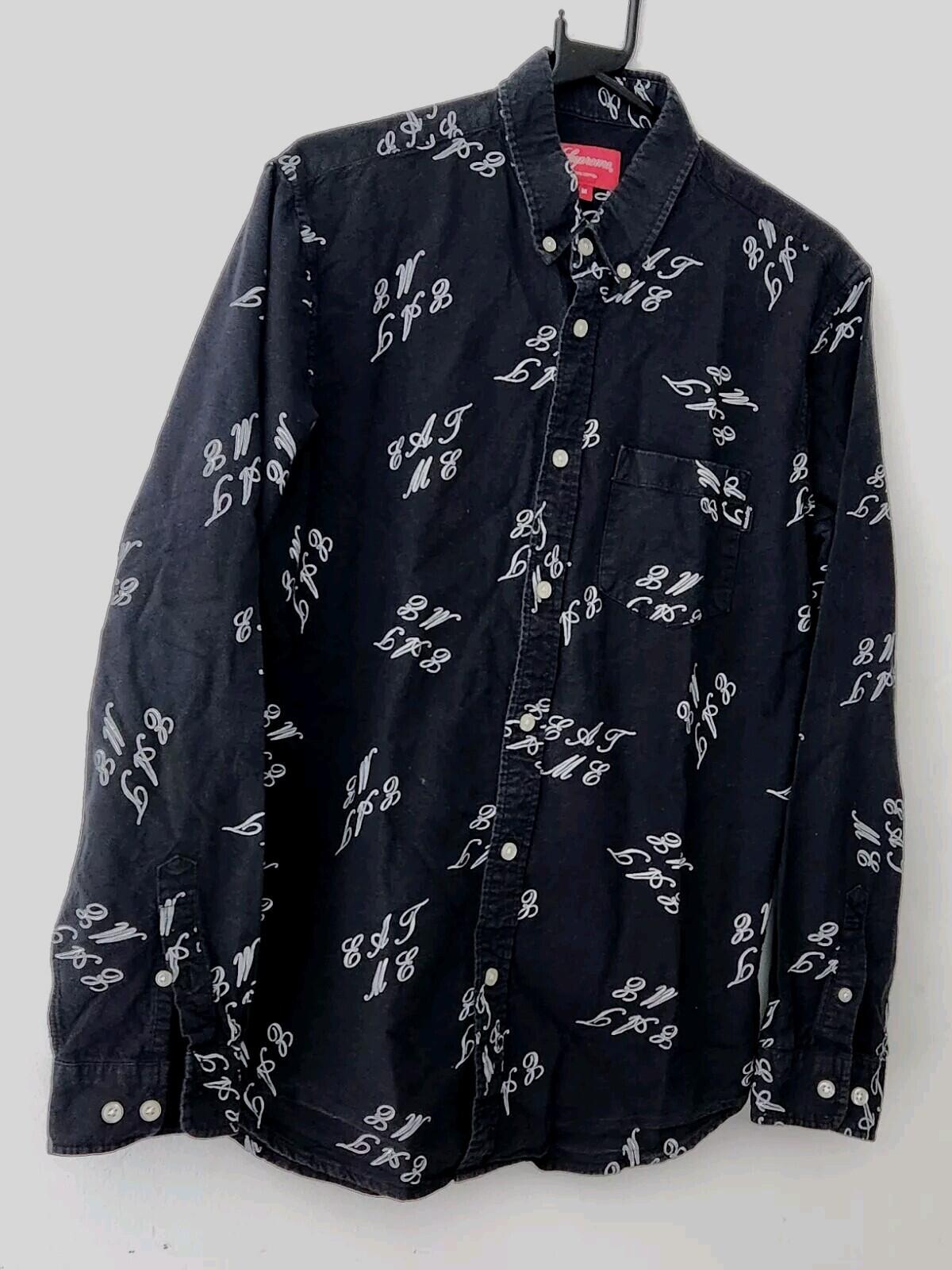 FW15 Supreme Eat Me camiseta negra talla M Medium Rare