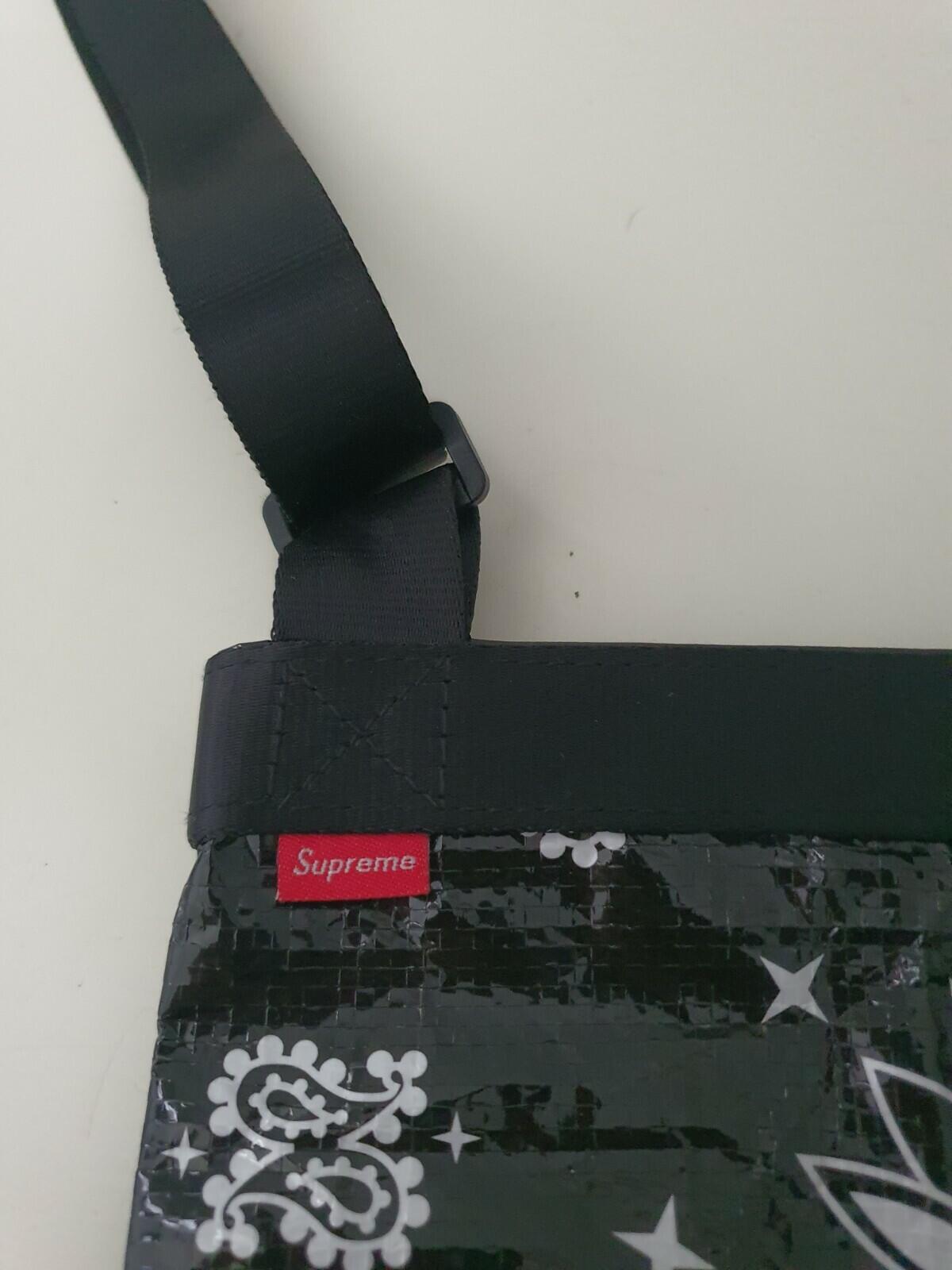 SS21 Supreme Bandana Tarp Side bag Water resistant shoulder bag 10L