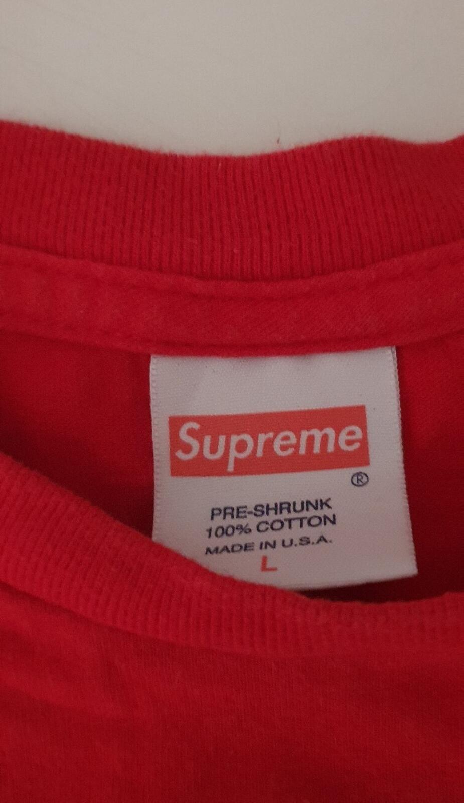 SS13 Supreme Wackies tee red size L large t-shirt vintage box logo 2013 Rare