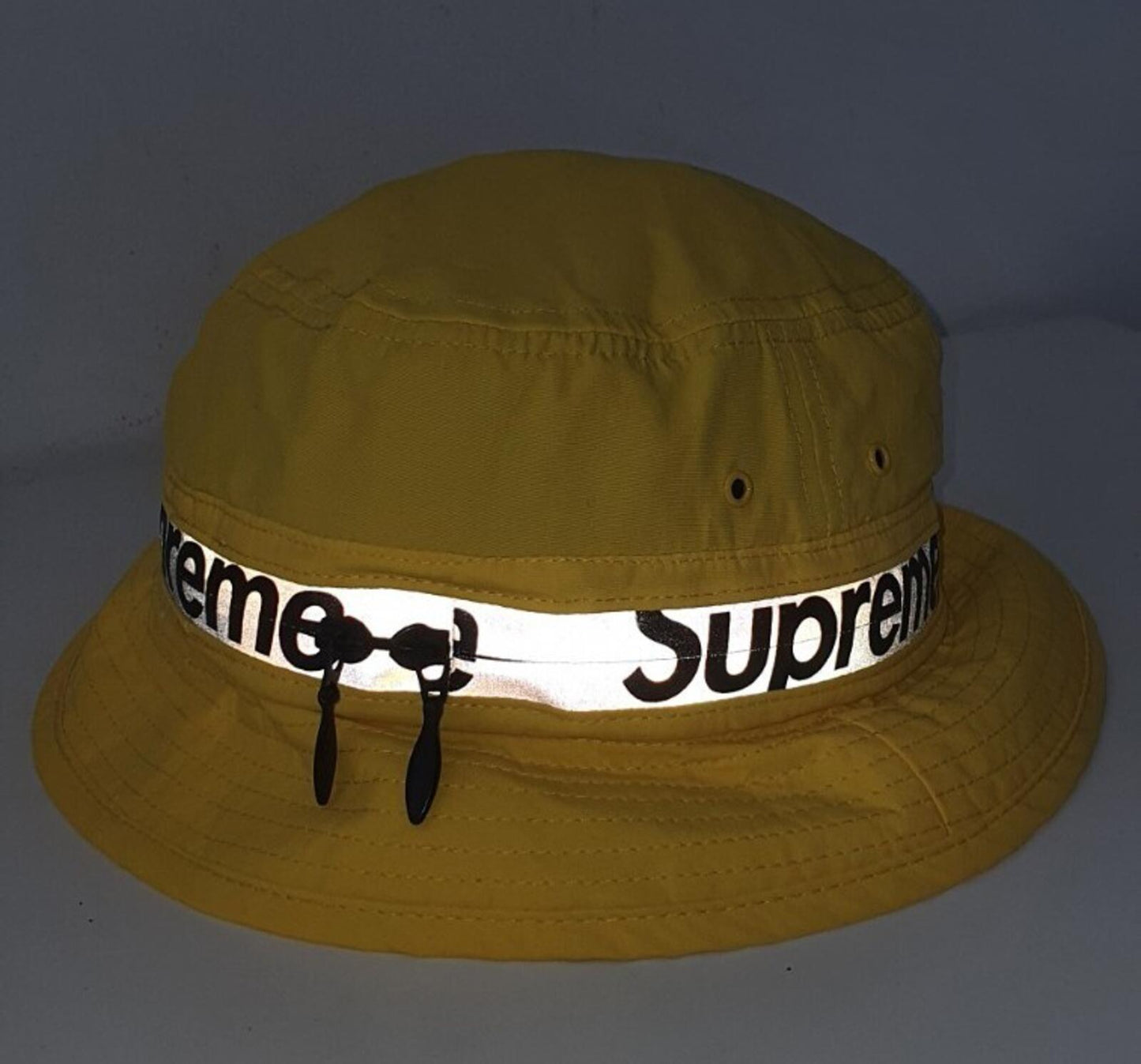 SS21 Supreme Reflective Zip Crusher Yellow Size S/M