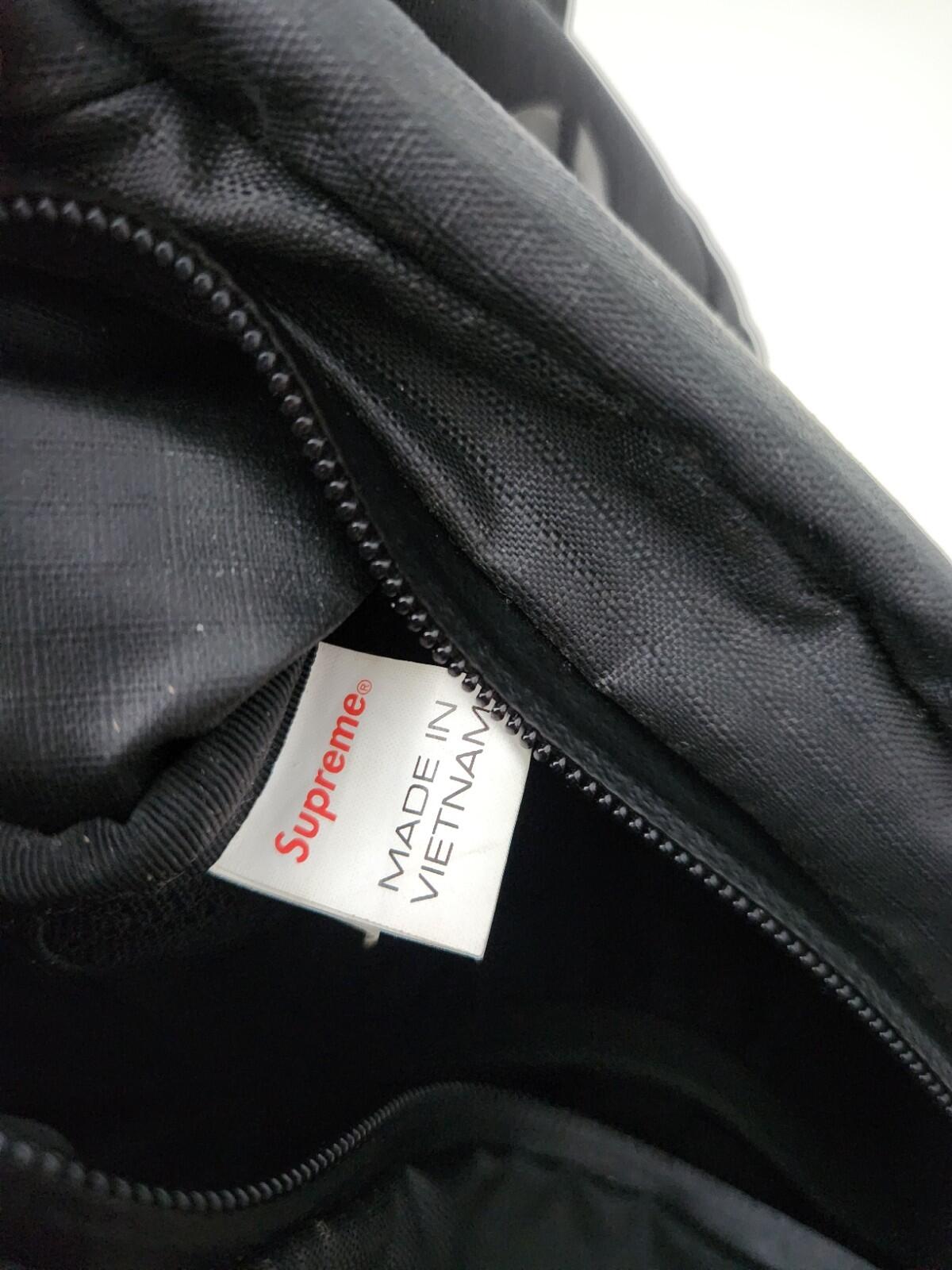 SS21 Supreme Sling Bag Black Water Resistant Shoulder Waist Nylon Ripstop