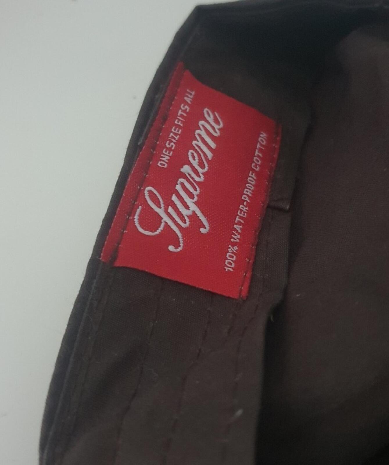 2005 Supreme Sport Cap Waterproof Brown hat vintage Very Rare Waterproof Cotton