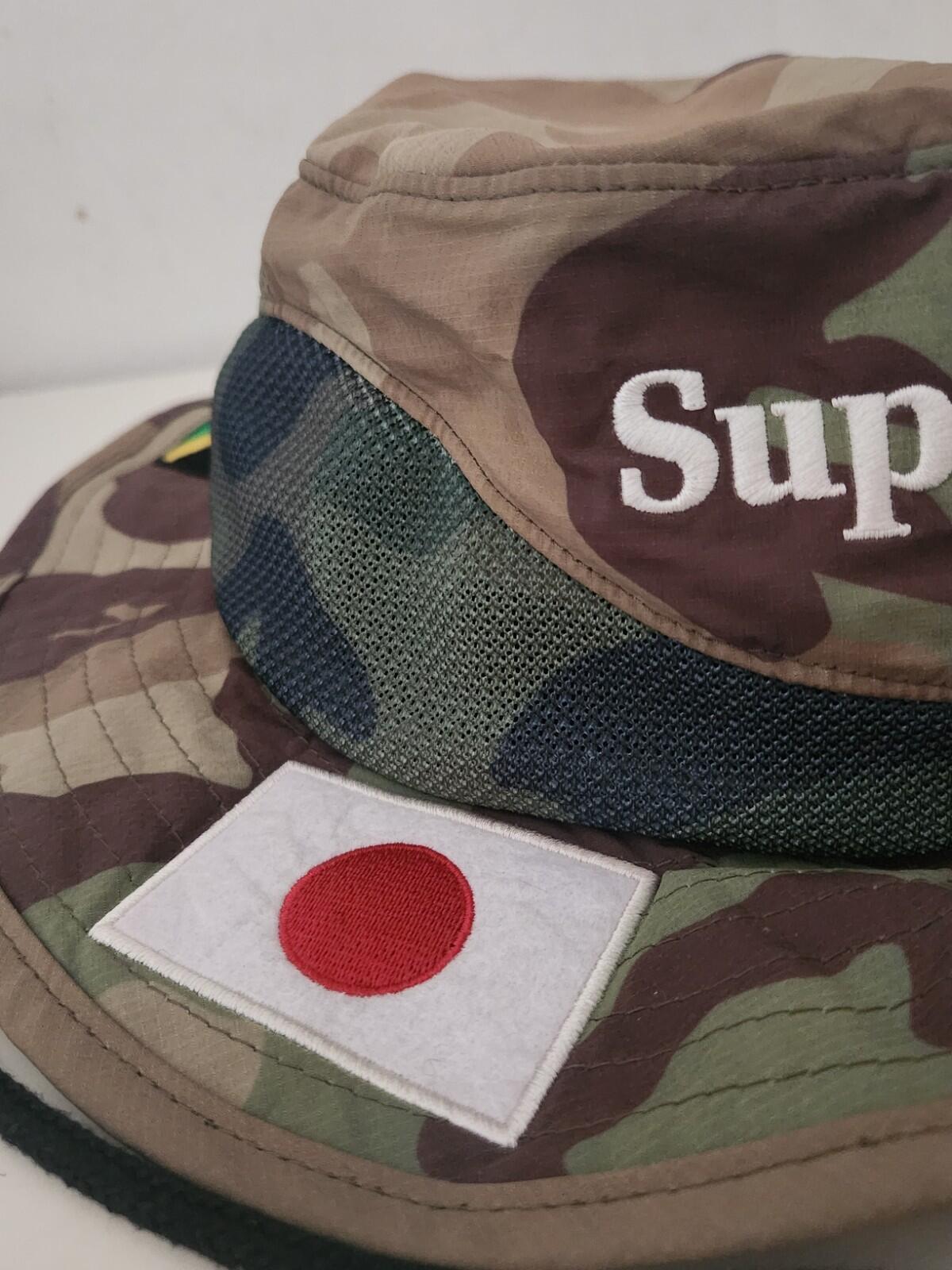 SS20 Supreme Flags Boonie Hat S / M Woodland Camo Wasserabweisend Small / Medium