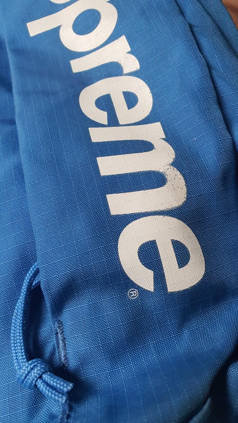 SS16 Supreme blue shoulder / waist bag Cordura fabric