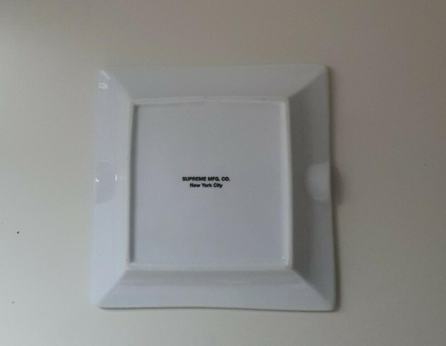 SS15 Supreme Butterfly Ashtray Ceramic Tray White