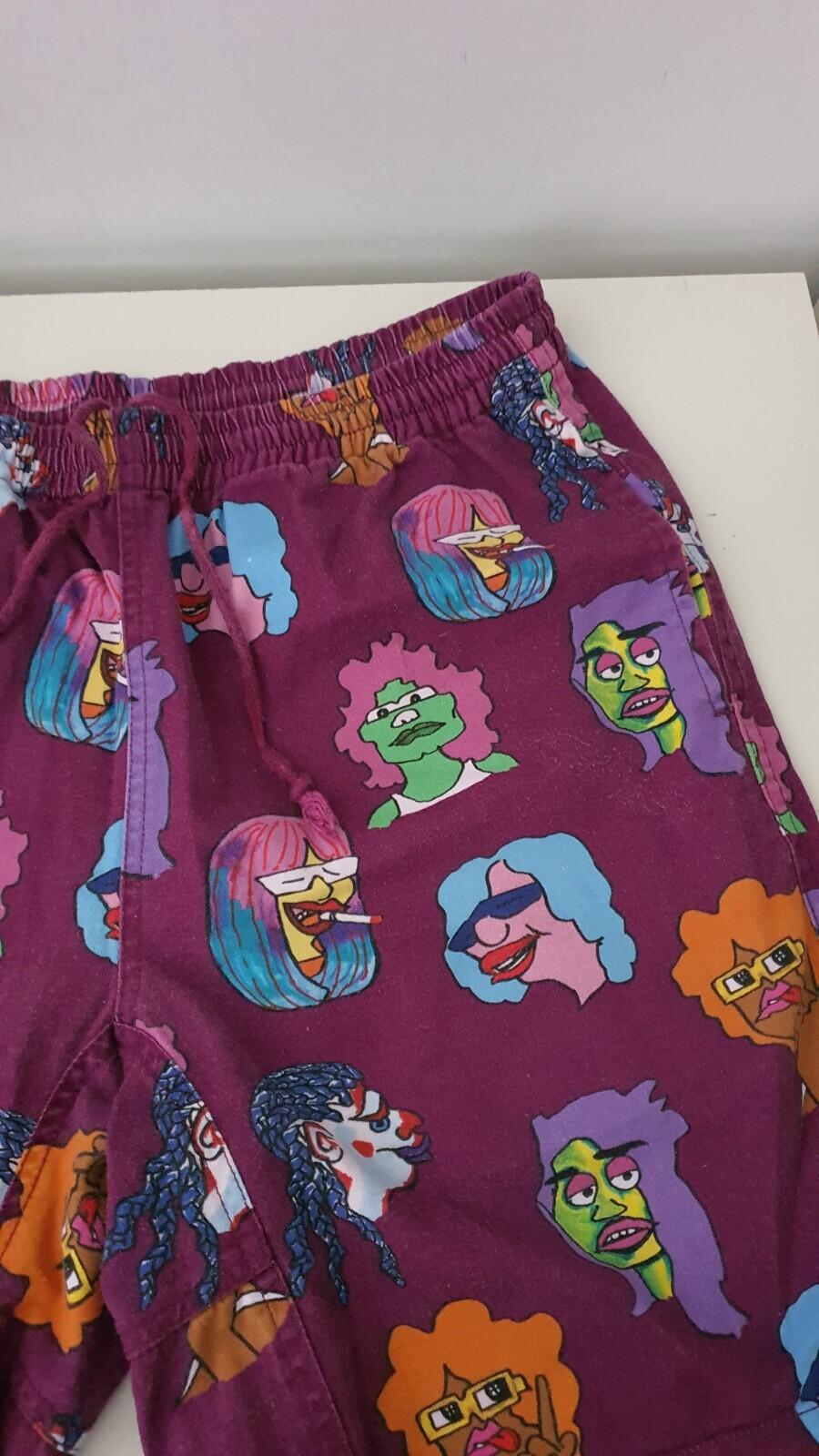 FW17 Supreme Gonz Heads burgundy Short size S small shorts Mark Gonzales Rare