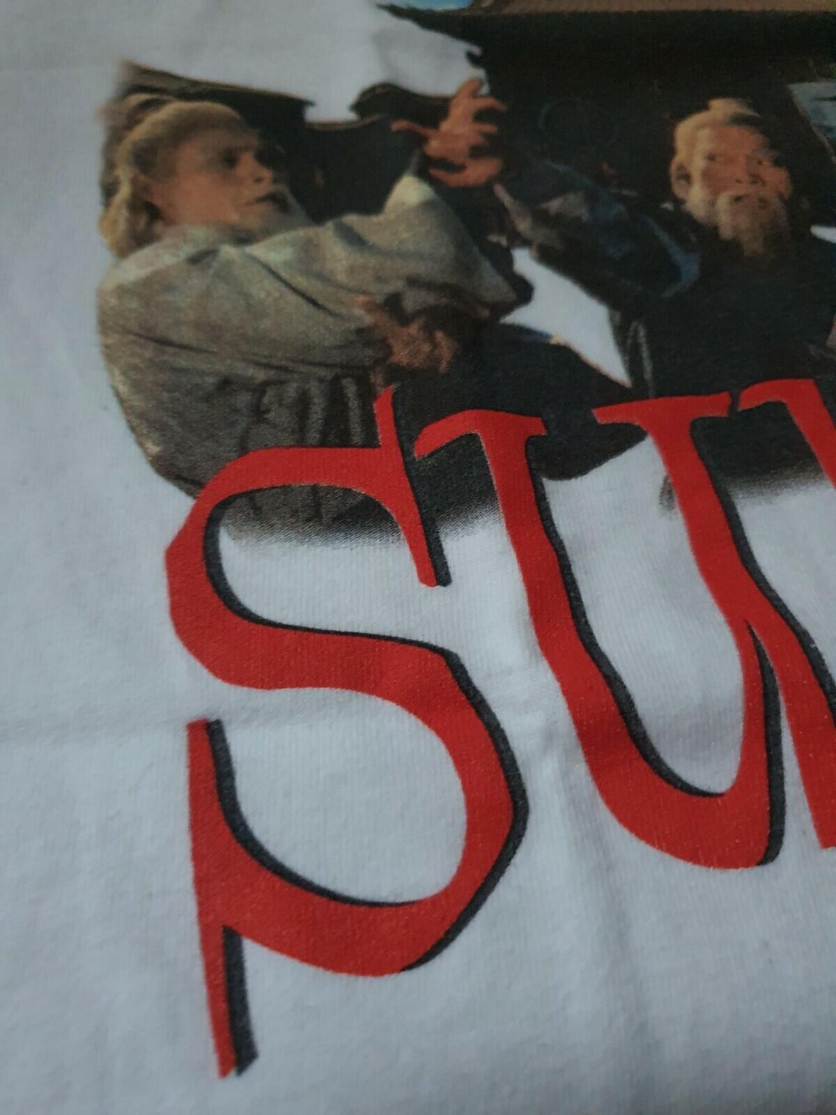 FW13 Supreme Kung Fu white Tee size M T-shirt Rare Vintage 2013