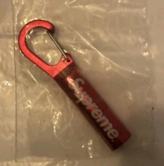 FW14 Supreme Stash Pill Karabiner Rot Accessoire Schlüsselanhänger Flaschenöffner Stash