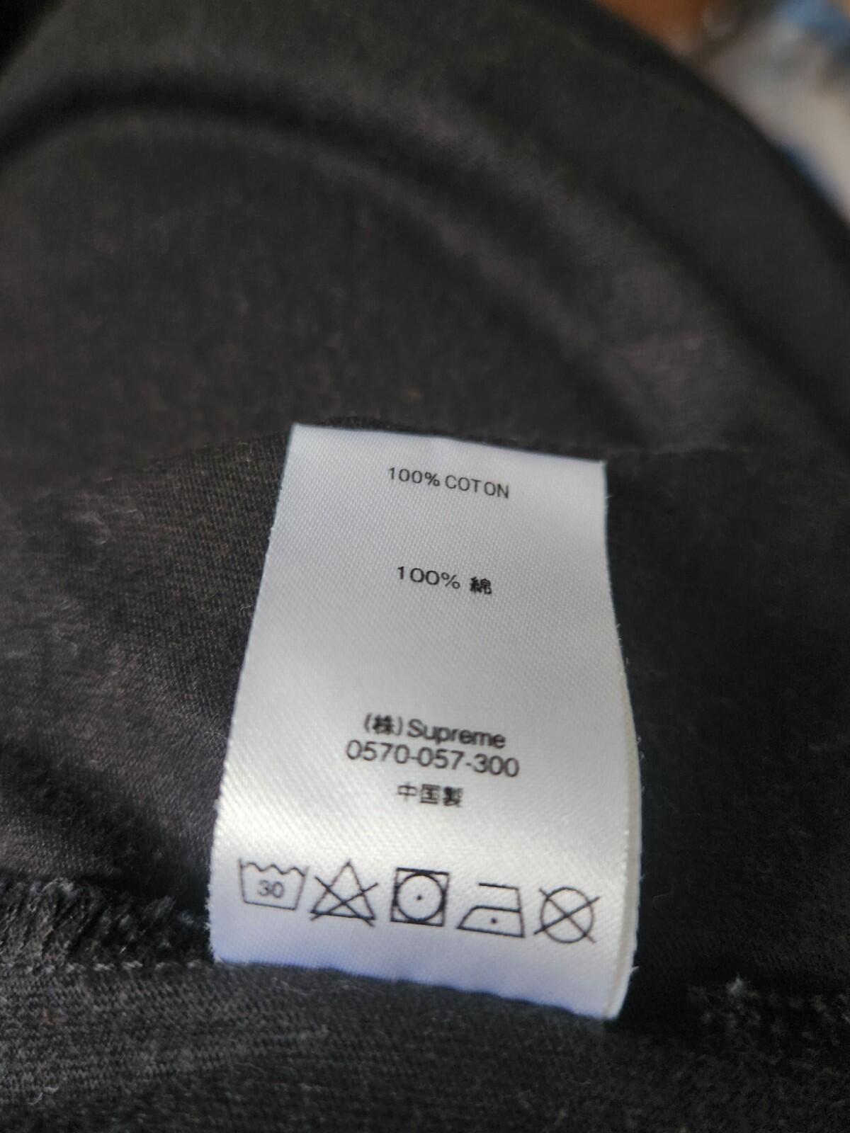 FW20 Supreme Woven Label L/S Top Size M Medium Jumper Crewneck Black Long Sleeve