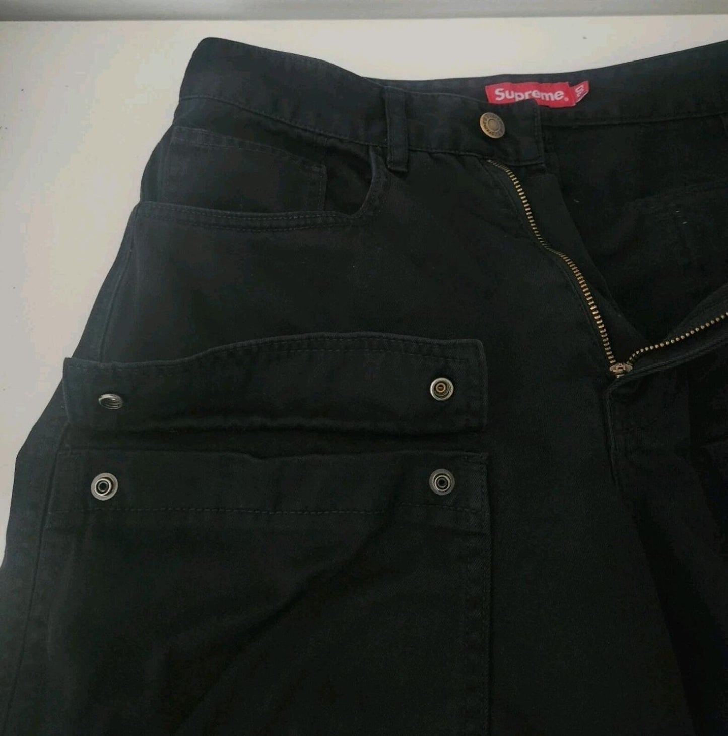 FW21 Supreme Zip-Off Utility Pant Black Trousers Shorts Size 30 W30 L30 S Small