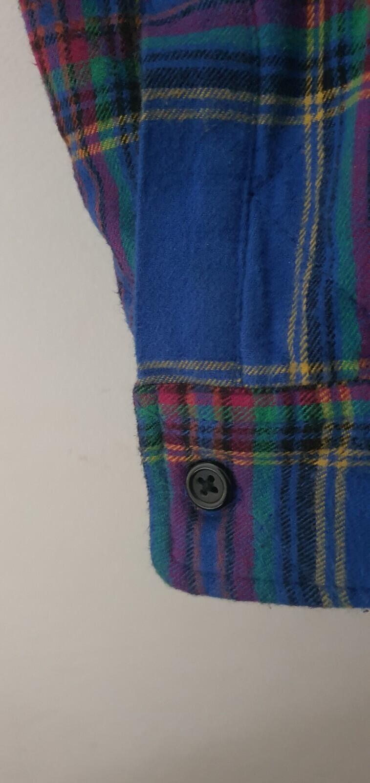 FW21 Supreme Quilted Plaid Flannel Shirt Blue Size XL