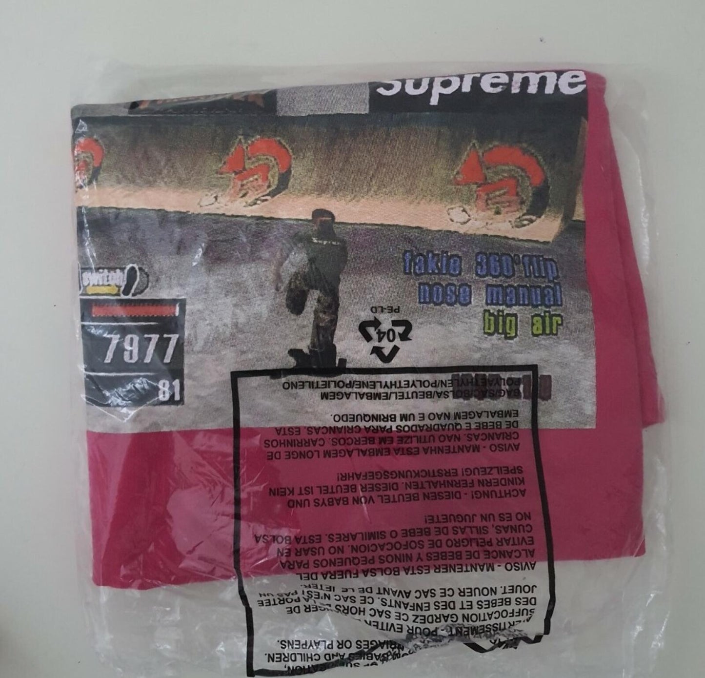 FW21 Supreme x Thrasher Game T-Shirt Hot Pink S Small Neu und ungeöffnet