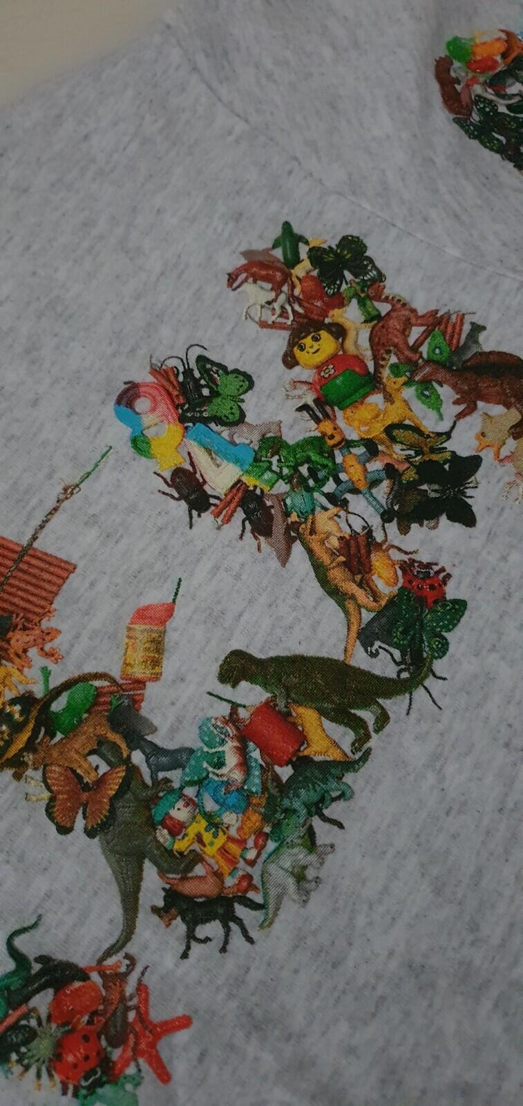 SS21 Supreme Toy Pile Tee Ash Grey Size M